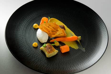 Goats Cheese Mouse, Herb Gnocchi, Textures Of Carrot